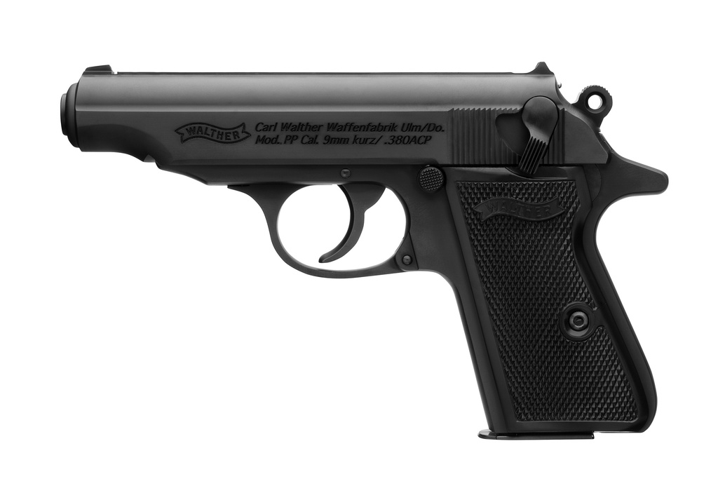 WALTHER PP 380ACP BLACK 7RD BLACK SYNTHETIC GRIPS!