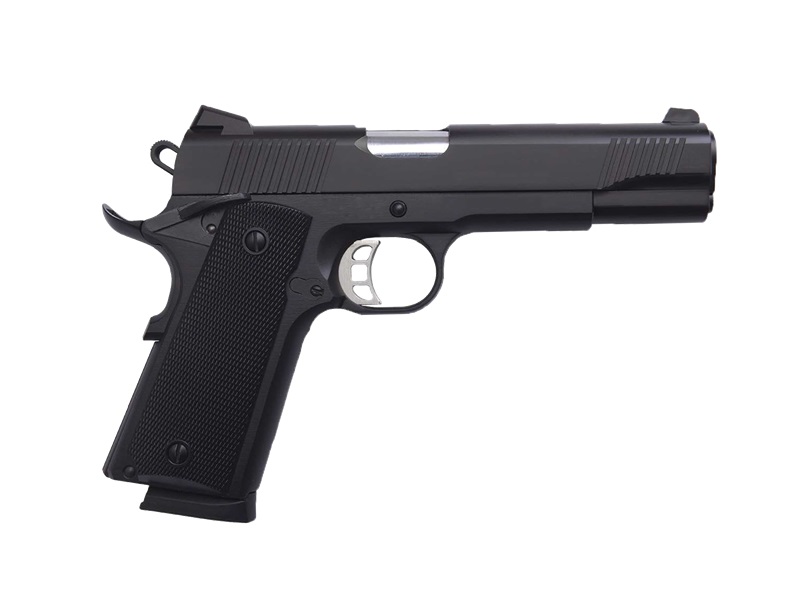 TISAS 1911 DUTY B45 45ACP 5" BBL RUBBER GRIP 2-8RD BLK<