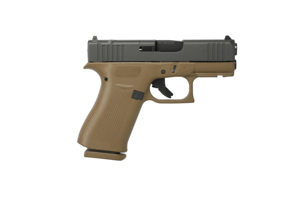 G43X 9MM FDE 3.39" MOS RAIL