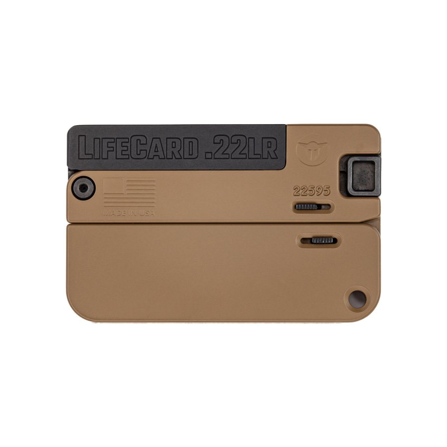 LIFECARD POLY 22LR BLACK/BROWN