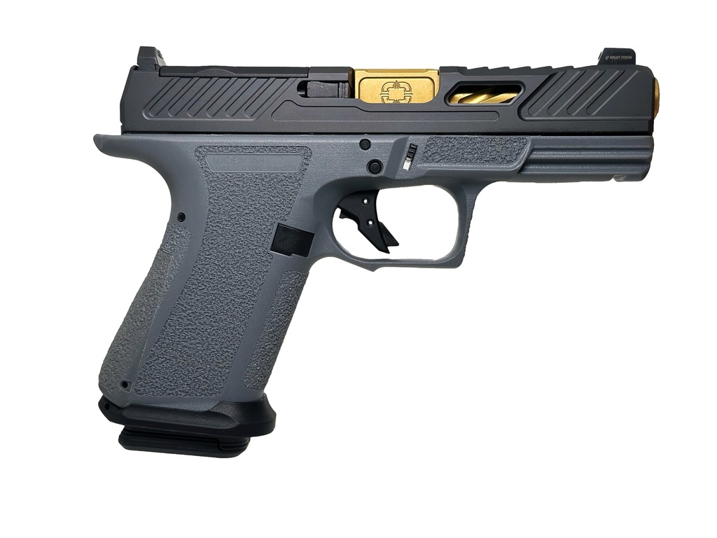 MR920 ELITE 9MM GR/BK OR 15+1#