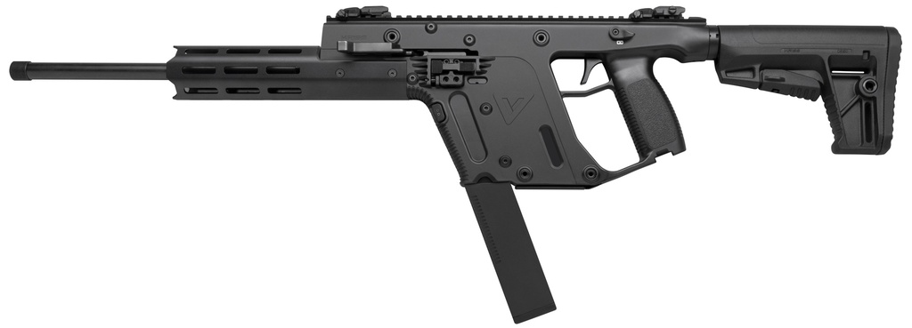 KRISS USA KV22CBL03 VECTOR CRB G2 FULL SIZE 22 LR 30+1 16" BLACK NITRIDE THREADED BARREL, BLACK 1:10" ALUMINUM RECEIVER, M-LOK HANDGUARDS, BLACK SYNTHETIC 6 POSITION STOCK