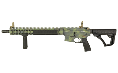 DANIEL DEFENSE DLRLIMSER-002 DDM4 V9 5.56 NATO 32+1 16" CROCODILE RATTLECAN THREADED BARREL, CROCODILE RATTLECAN PICATINNY RAIL ALUMINUM RECEIVER, DD BUTTSTOCK BLACK POLYMER STOCK, BLACK POLYMER GRIP