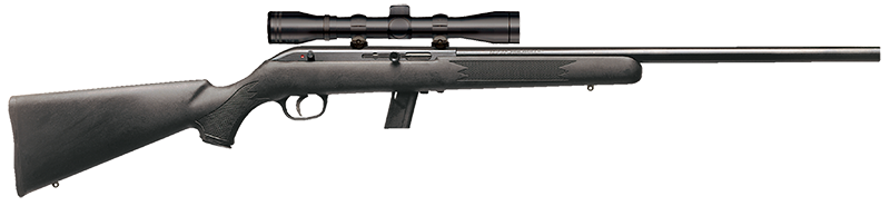 SAVAGE ARMS 45100 64 FVXP FULL SIZE 22 LR 10+1 21" MATTE BLACK HEAVY BARREL, MATTE BLACK DRILLED & TAPPED CARBON STEEL RECEIVER, MATTE BLACK FIXED SYNTHETIC STOCK, 3-9X40MM DUPLEX SCOPE, RIGHT HAND