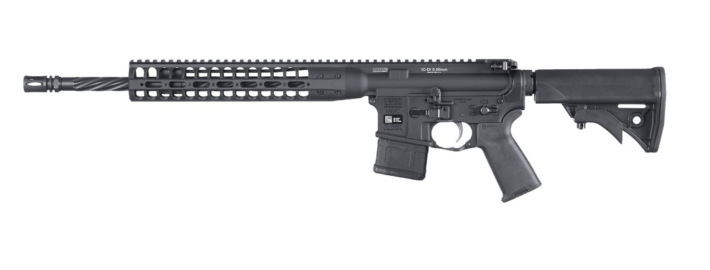LWRC ICDIR5B16CAC LWRCI DIRECT IMPINGEMENT *CA COMPLIANT 5.56X45MM NATO 16.10" 10+1 BLACK ANODIZED BLACK 6 POSITION STOCK BLACK MAGPUL MOE+ GRIP