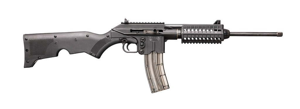 KEL-TEC SU22CABLK SU-22  FULL SIZE 22 LR 26+1 16.10" BLACK BARREL BLACK POLYMER RECEIVER BLACK FIXED STOCK W/STORAGE COMPARTMENT RIGHT HAND
