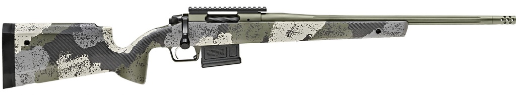 SPRINGFIELD ARMORY BAW920308G MODEL 2020 WAYPOINT  308 WIN 5+1 CAP 20" MIL-SPEC GREEN CERAKOTE REC/BARREL EVERGREEN CAMO CARBON FIBER HYBRID PROFILE WITH M-LOK STOCK RIGHT HAND (FULL SIZE)
