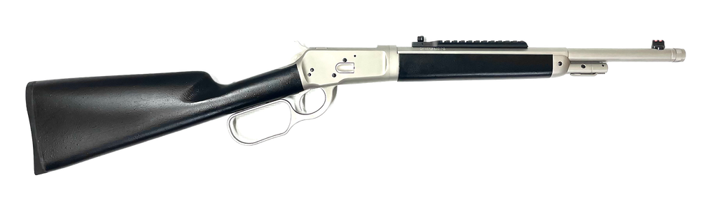 TAYLORS & COMPANY 220097 1892 ALASKAN TAKE-DOWN 44 REM MAG CALIBER WITH 5+1 CAPACITY, 16.50" BARREL, MATTE CHROME METAL FINISH & SOFTTOUCH BLACK SYNTHETIC STOCK RIGHT HAND (FULL SIZE)