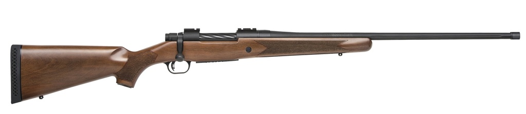 MOSSBERG 28239 PATRIOT  FULL SIZE 7MM PRC 3+1 24" MATTE BLUED FLUTED THREADED BARREL, DRILLED & TAPPED MATTE BLUED STAINLESS STEEL RECEIVER, WALNUT FIXED STOCK