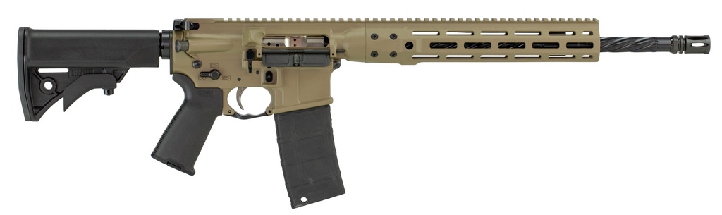 LWRC ICDIR5CK16ML INDIVIDUAL CARBINE DIRECT IMPINGEMENT 5.56X45MM NATO 30+1 16.10" BARREL, EXCLUSIVE FLAT DARK EARTH ANODIZED RECEIVER, A2 FLASH HIDER, 6 POSITION STOCK, MAGPUL MOE GRIP, OPTICS READY