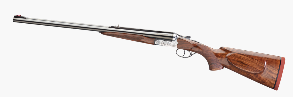 RIZZINI USA 7001500 RHINO EXPRESS  500 NITRO EXPRESS 2RD 26" GLOSS BLUED 26" CHROME-LINED BARREL COIN ANODIZED SILVER ENGRAVED STEEL OILED TURKISH WALNUT AMBIDEXTROUS HAND