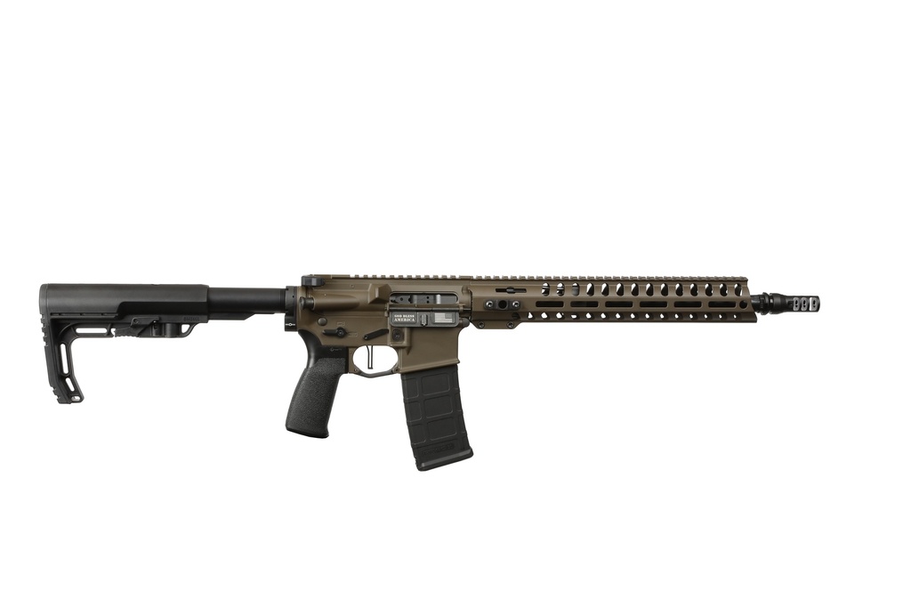 PATRIOT ORDNANCE FACTORY 02050 MINUTEMAN  300 BLACKOUT 30+1 13.75" BLACK NITRIDE BARREL/ PATRIOT BROWN CERAKOTE ALUMINUM RECEIVER PICATINNY RAIL
