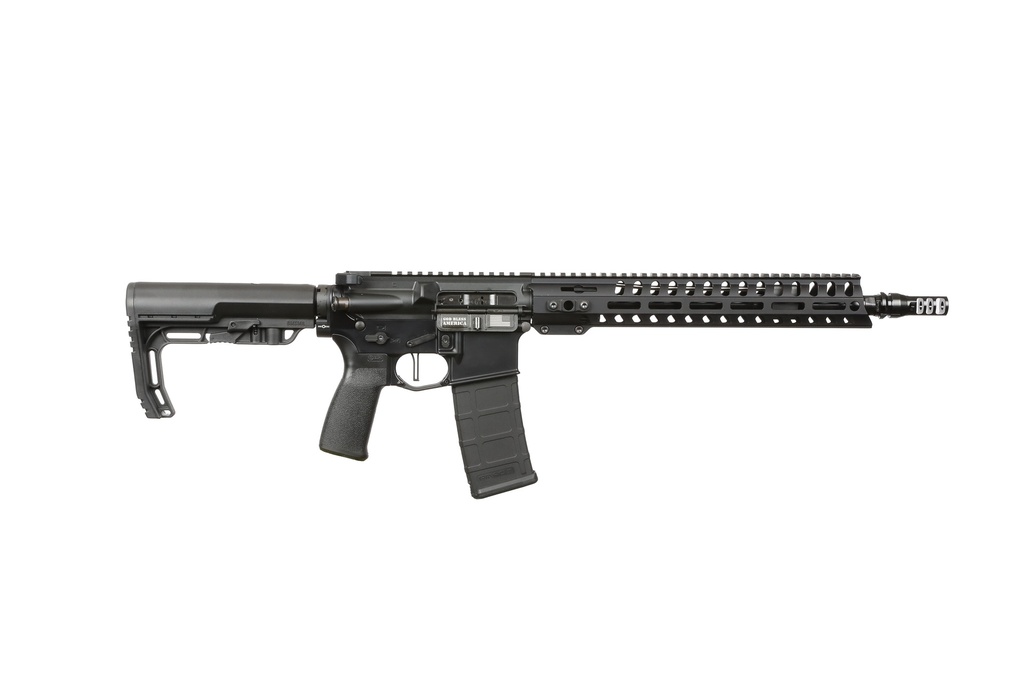PATRIOT ORDNANCE FACTORY 02045 MINUTEMAN  5.56X45MM NATO 30+1 13.75" BLACK STEEL THREADED BARREL, BLACK ANODIZED ALUMINUM RECEIVER, 13" RENEGADE RAIL HANDGUARD