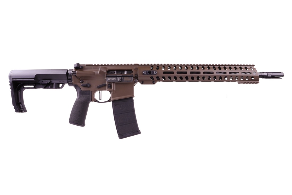 PATRIOT ORDNANCE FACTORY 01752 MINUTEMAN DIRECT IMPINGEMENT 5.56X45MM NATO 16.50" 30+1 PATRIOT BROWN REC/14.5" M-LOK HANDGUARD BLACK NITRIDE BARREL BLACK POLYMER GRIP 6 POSITION MFT STOCK