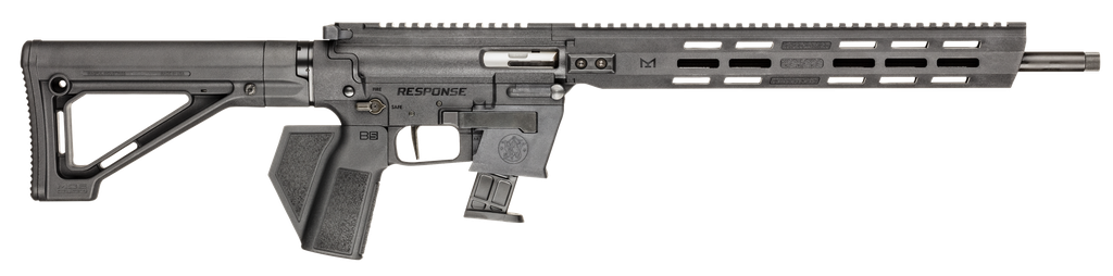 SMITH & WESSON 13978 RESPONSE *CA COMPLIANT 9MM LUGER 10+1 16.50" BLACK OXIDE THREADED BARREL, BLACK ANODIZED PICATINNY RAIL POLYMER RECEIVER, M-LOK HANDGUARD, BLACK SYNTHETIC STOCK, TEXTURED GRIP