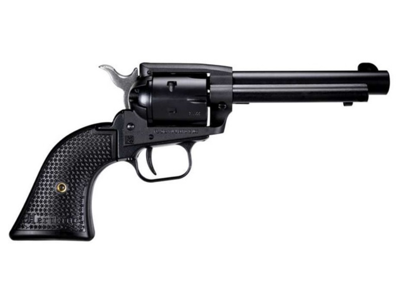HERITAGE MFG SRR22BS6PG ROUGH RIDER  22 LR 6 SHOT, 6.50" BLACK SATIN STEEL BARREL, FRAME & CYLINDER, BLACK STAR POLYMER GRIP, MANUAL THUMB SAFETY, EXPOSED HAMMER