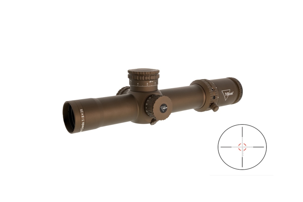 TRIJICON 2900055 CREDO  COYOTE BROWN 1-8X 105.80-13.20FT @100YDS 34MM TUBE