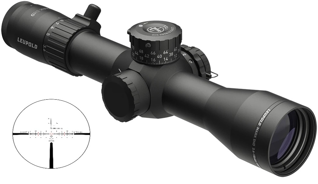 LEUPOLD 176614 MARK 5HD  MATTE BLACK 3.6-18X44MM, 35MM TUBE, ILLUMINATED FFP GUNWERKS RH1 RETICLE