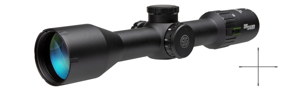 SIG SAUER ELECTRO-OPTICS SOW63113 WHISKEY6  BLACK 3-18X44MM 30MM TUBE QUADPLEX RETICLE