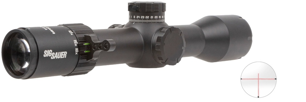 SIG SAUER ELECTRO-OPTICS SOTD63112 TANGO-DMR  BLACK 3-18X44MM, 34MM TUBE ILLUMINATED MRAD MILLING 2.0 RETICLE