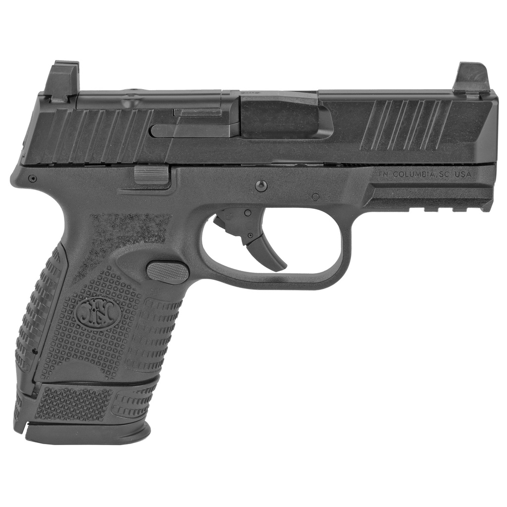 FN 66100571 509C MRD 9MM LUGER 15+1/12+1, 3.70" BLACK RECESSED TARGET CROWN STEEL BARREL, BLACK PVD OPTIC READY/SERRATED STEEL SLIDE & POLYMER FRAME W/PICATINNY RAIL, AMBIDEXTROUS