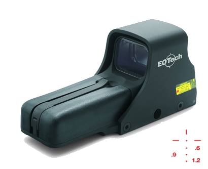 EOTECH 552XR308 HWS 552  MATTE BLACK 1 X 1.20" X 0.85" XR308 RETICLE