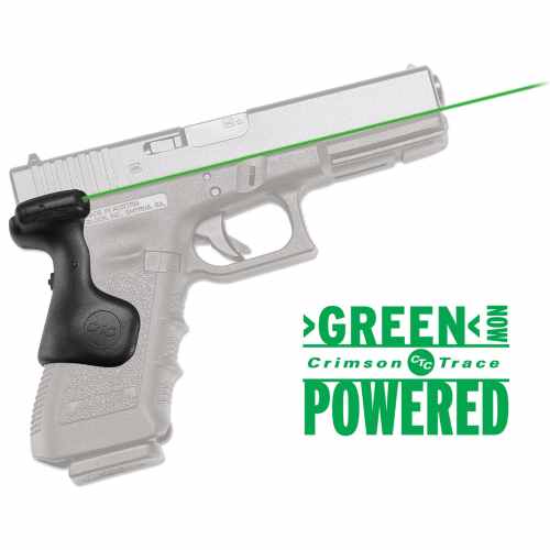 CRIMSON TRACE 0167301 LASERGRIPS  COMPATIBLE W/ GLOCK GEN3/4/5 FULL SIZE, GREEN LASER BLACK POLYMER