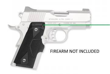 CRIMSON TRACE 0141101 LASERGRIPS  FITS 1911 COMPACT, GREEN LASER BLACK POLYMER