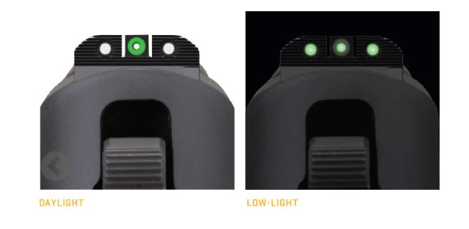 SIG SAUER ELECTRO-OPTICS SOX10001 X-RAY3 DAY/NIGHT SIGHT SET GREEN TRITIUM/GREEN OUTLINE FRONT, GREEN TRITIUM REAR