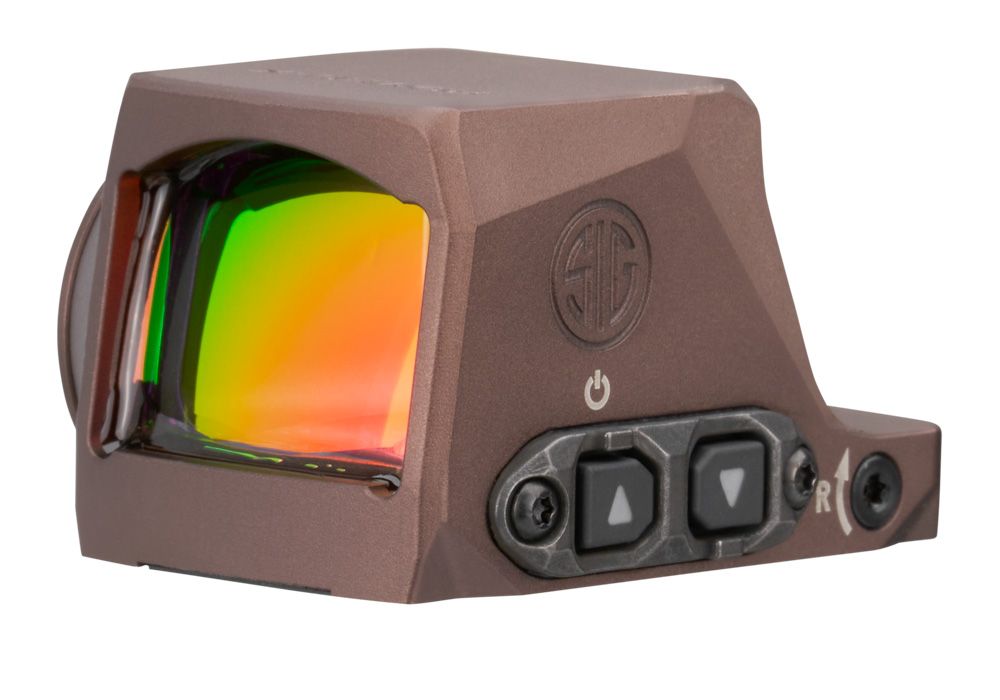 SIG SAUER ELECTRO-OPTICS SORX1402 ROMEO-X ENCLOSED COMPACT FLAT DARK EARTH 1X24MM 2 MOA RED DOT/32 MOA CIRCLE RETICLE