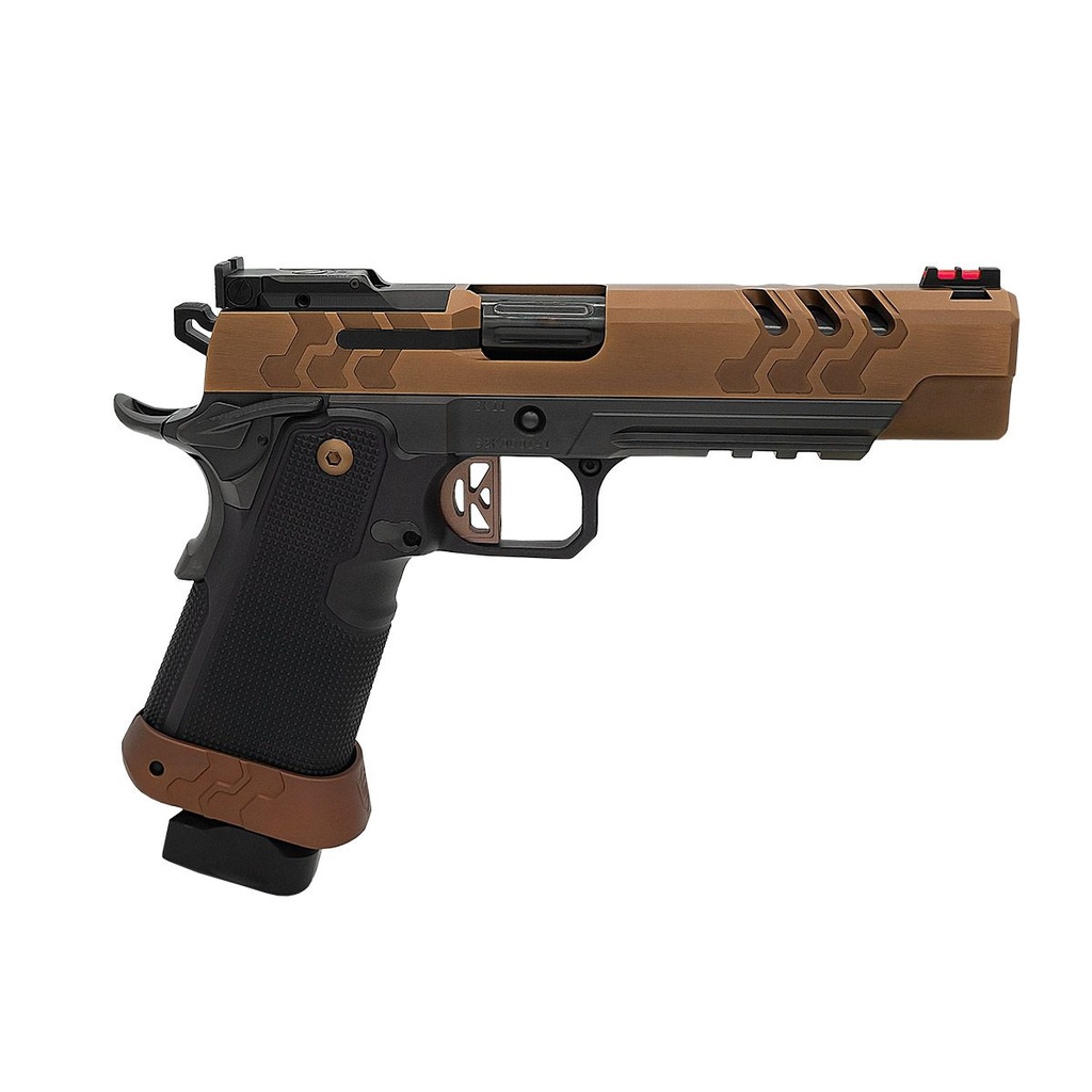KIMBER MFG.,INC 3500052 2K11 TARGET (OR)  45 ACP 17+1 5" HIGH POLISHED W/ COYOTE PVD, BRUSH POLISH FLATS W/ DLC COATING STAINLESS STEEL SLIDE ALUMINUM GRIP