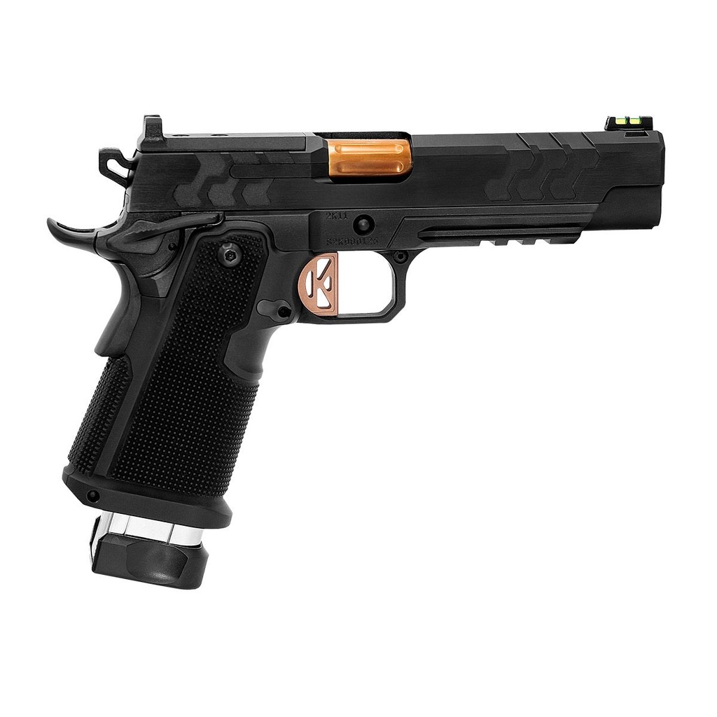 KIMBER MFG.,INC 3500051 2K11 (OR)  9MM 20+1 5" HIGH POLISHED W/ COYOTE PVD, BRUSH POLISH FLATS W/ DLC COATING STAINLESS STEEL SLIDE ALUMINUM GRIP