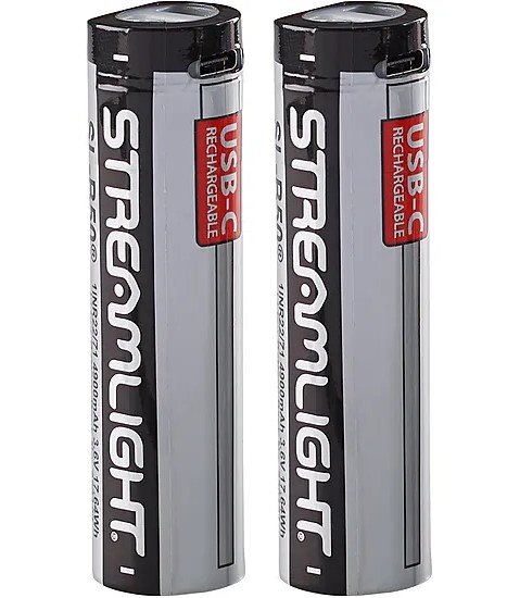 STREAMLIGHT 22112 SL-B50  SILVER/BLACK 3.6 VOLTS 4,900 MAH (2) SINGLE PACK