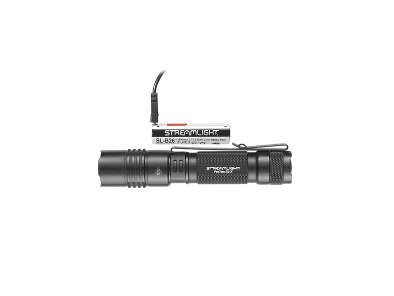 STREAMLIGHT 88082 PROTAC 2L-X USB FLASHLIGHT  BLACK ANODIZED  40/500 LUMENS   WHITE LED