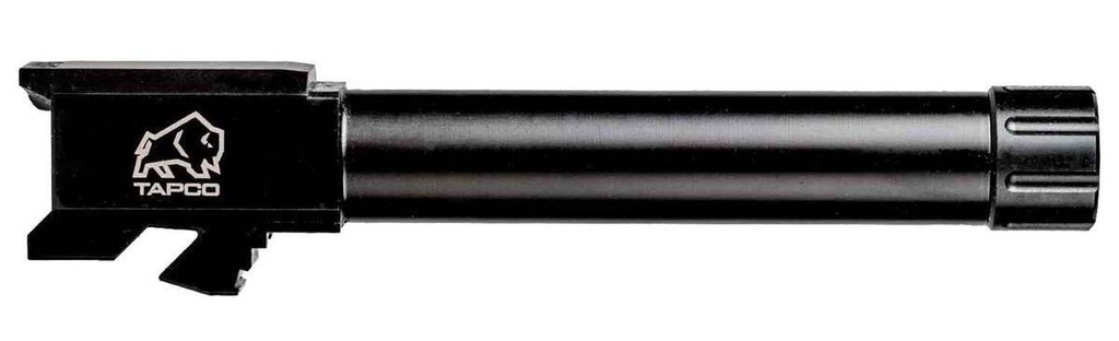 TAPCO TAP22002 GLOCK 9MM LUGER THREADED BLACK NITRIDE STAINLESS STEEL, FITS GLOCK 19 GEN1-3