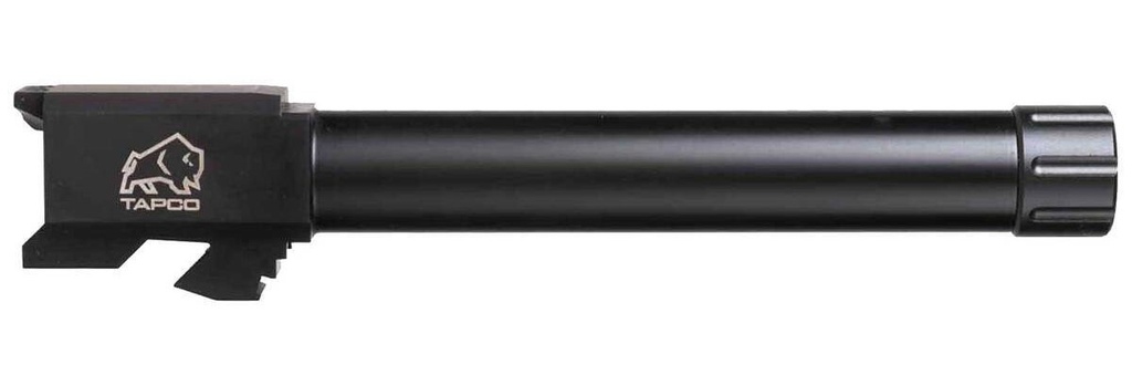 TAPCO TAP22001 9MM LUGER THREADED BLACK NITRIDE STAINLESS STEEL, FITS GLOCK 17 GEN1-3