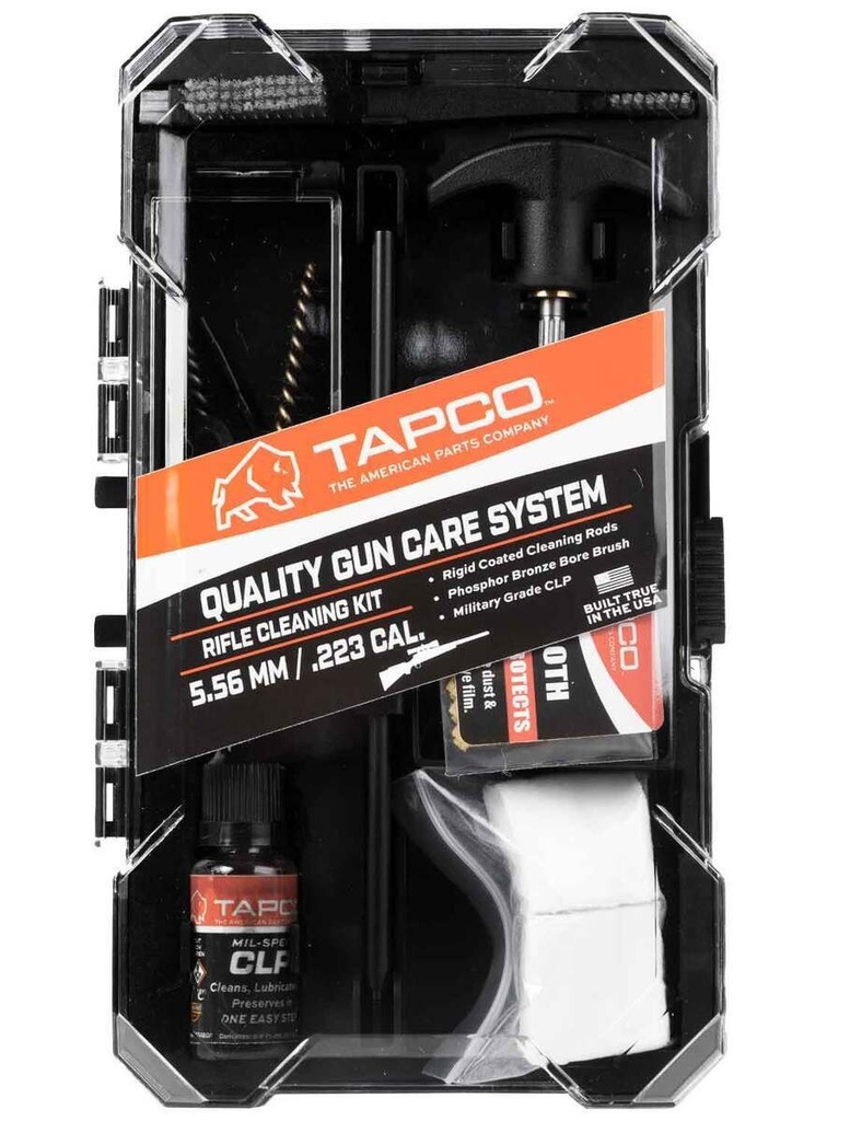 TAPCO TAP22082  UNIVERSAL CLEANING KIT 22 CAL 12 GAUGE BLACK