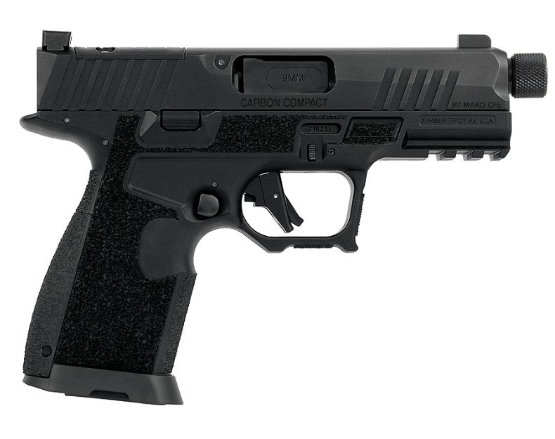 KIMBER MFG.,INC 3800018 R7 MAKO CARBON COMPACT TFS OR 9MM 15+1 4.42" FNC STAINLESS STEEL SLIDE MOLDED STIPPLING INTERCHANGEABLE MODULAR BACKSTRAP GRIP