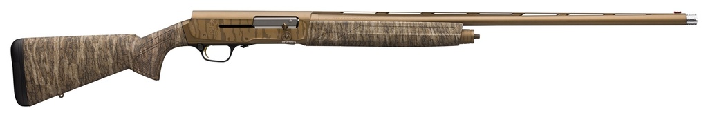 BROWNING 0118475005 A5 WICKED WING SWEET SIXTEEN 16 GAUGE 2.75" 4+1 26", BURNT BRONZE CERAKOTE BARREL/ENGRAVED REC, MOSSY OAK BOTTOMLAND STOCK, FIBER OPTIC SIGHT, OVERSIZED CONTROLS, 3 CHOKES INCLUDED