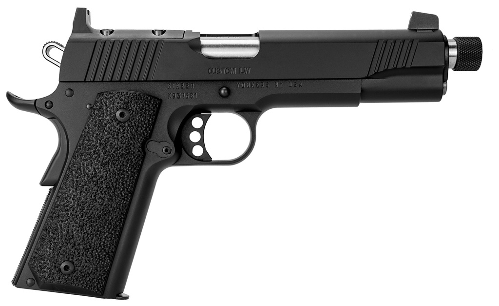 KIMBER MFG.,INC 3700810 CUSTOM LW OR TFS FULL SIZE FRAME 45 ACP 8+1 5.50" BLACK BLACK F/S RUBBER GRIP