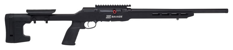 SAVAGE ARMS 47248 A22 PRECISION FULL SIZE SEMI-AUTO 22 LR 10+1 18" BARREL, MATTE BLACK METAL FINISH & ADJUSTABLE MDT ACC ALUMINUM CHASSIS MATTE BLACK STOCK