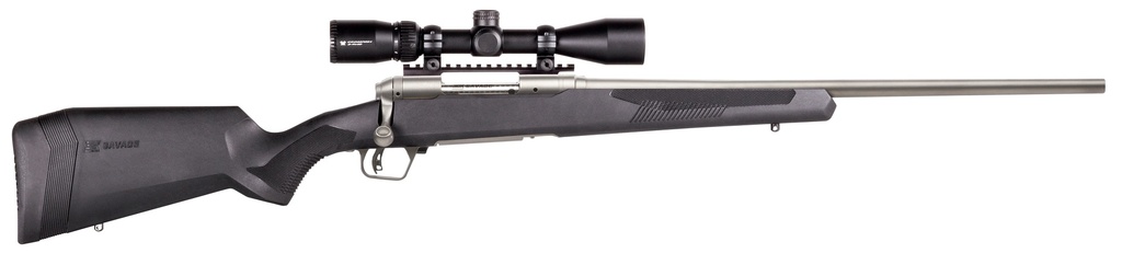 SAVAGE ARMS 57351 110 APEX STORM XP 270 WIN 4+1 22", MATTE STAINLESS METAL, SYNTHETIC STOCK, VORTEX CROSSFIRE II 3-9X40MM SCOPE