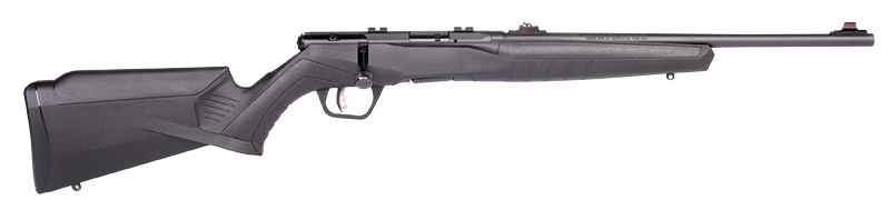 SAVAGE ARMS 70214 B SERIES F COMPACT 22 LR 10+1 18" MATTE BLACK BUTTON RIFLED BARREL, MATTE BLACK DRILLED & TAPPED CARBON STEEL RECEIVER, MATTE BLACK FIXED SYNTHETIC STOCK, RIGHT HAND