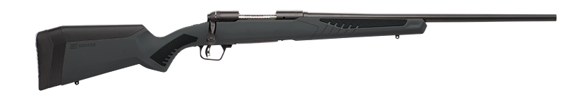 SAVAGE ARMS 57042 110 HUNTER FULL SIZE 300 WIN MAG 3+1 24" MATTE BLACK BUTTON-RIFLED BARREL, MATTE BLACK DRILLED & TAPPED CARBON STEEL RECEIVER, ADJ ACCUSTOCK MATTE GRAY SYNTHETIC STOCK, RIGHT HAND