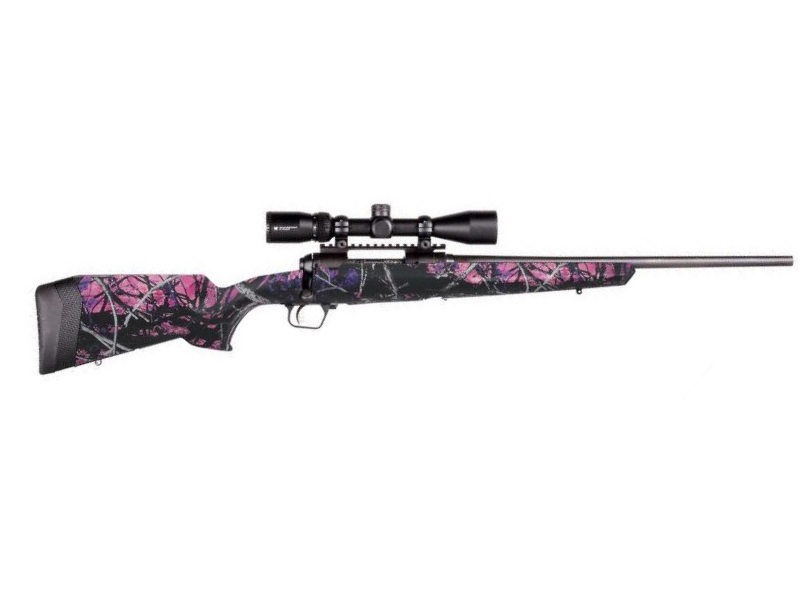 SAVAGE ARMS 57337 110 APEX HUNTER XP 6.5 CREEDMOOR 4+1 24", MATTE BLACK METAL, MUDDY GIRL SYNTHETIC STOCK, VORTEX CROSSFIRE II 3-9X40MM SCOPE