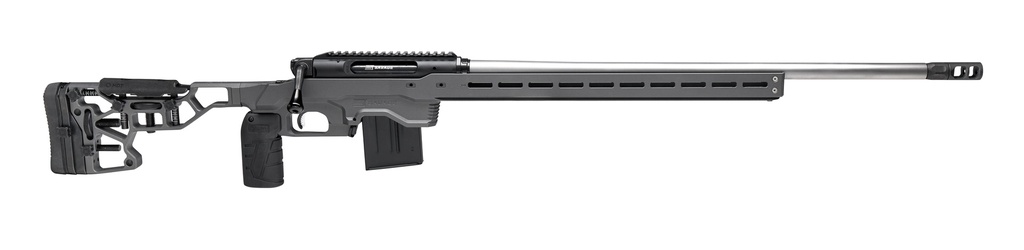 SAVAGE ARMS 57889 IMPULSE ELITE PRECISION 6MM CREEDMOOR 10+1 26" STAINLESS BARREL, MATTE BLACK NITRIDE REC, GRAY CERAKOTE ADJUSTABLE MDT ACC ALUMINUM CHASSIS STOCK