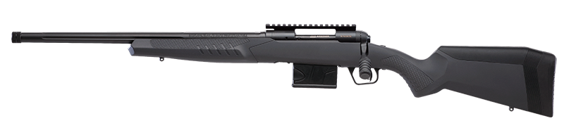SAVAGE ARMS 57457 110 TACTICAL 6.5 CREEDMOOR 10+1 24", MATTE BLACK METAL, GRAY FIXED ACCUSTOCK WITH ACCUFIT, LEFT HAND