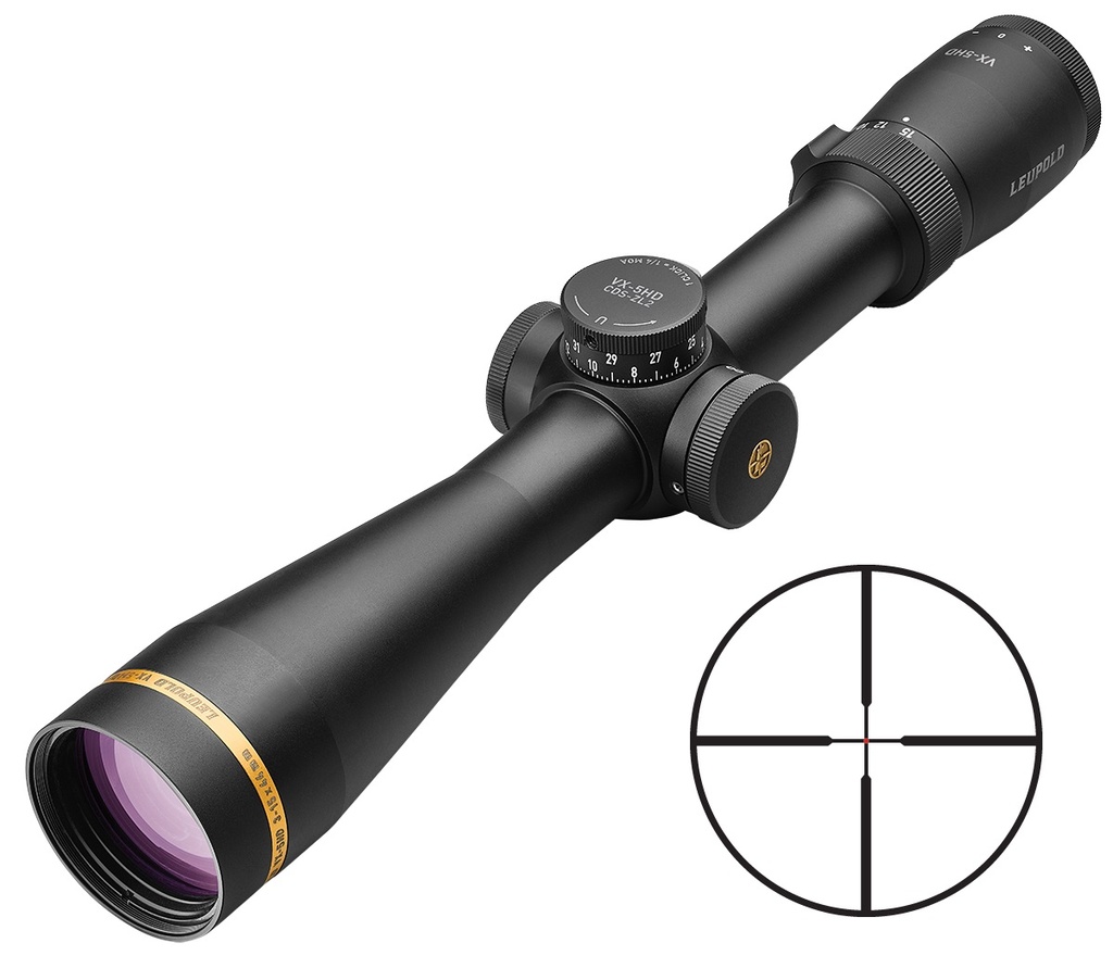 LEUPOLD 172368 VX-5HD  MATTE BLACK 3-15X44MM CDS-ZL2 30MM TUBE ILLUMINATED FIREDOT DUPLEX RETICLE