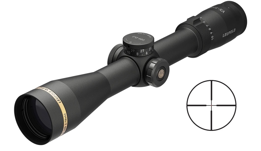 LEUPOLD 171389 VX-5HD  MATTE BLACK 2-10X42MM CDS-ZL2 30MM TUBE ILLUMINATED FIREDOT DUPLEX RETICLE
