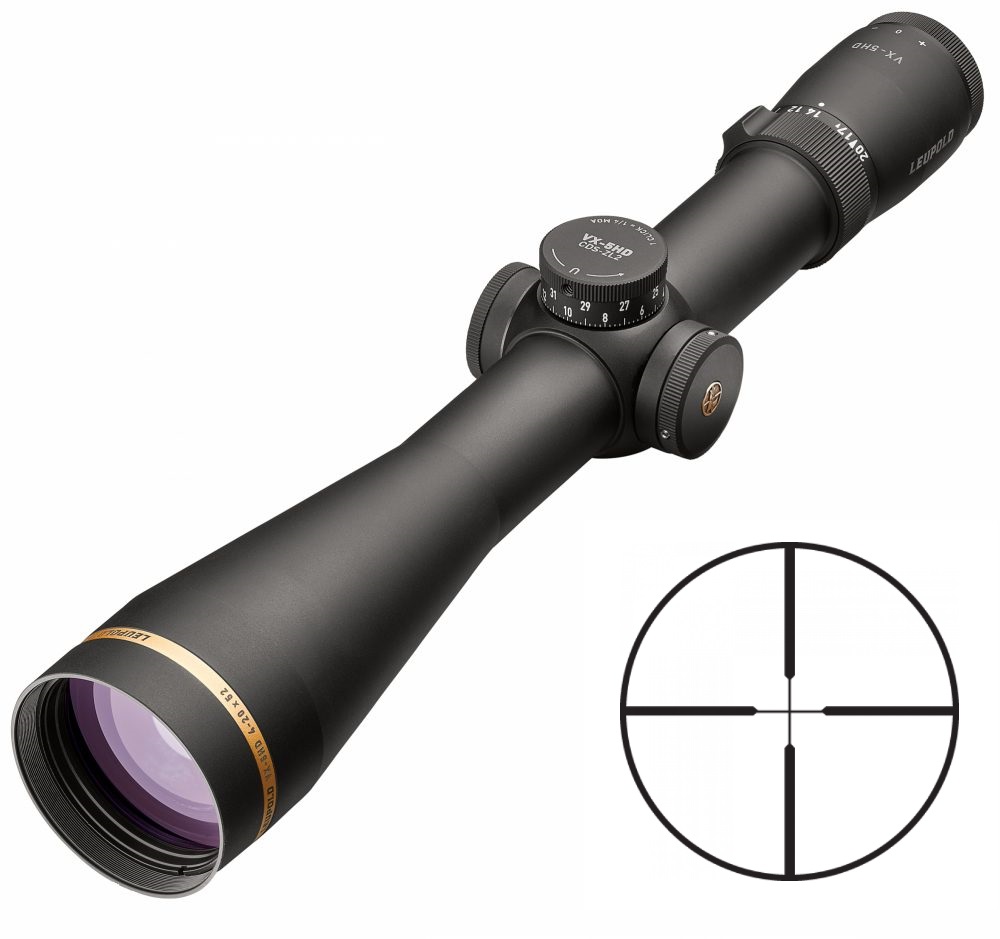 LEUPOLD 171701 VX-5HD  MATTE BLACK 4-20X52MM CDS-ZL2 34MM TUBE DUPLEX RETICLE
